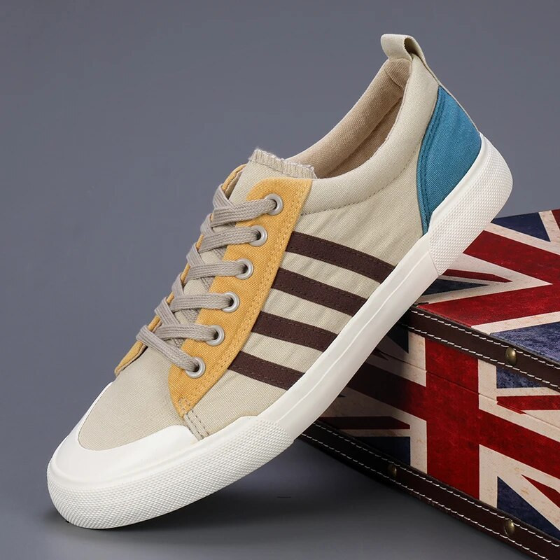 Pantofii pentru bărbați sunt mici pentru pantofi de pânză 2023 primăvară/vară pantofi de skateboard pentru petrecerea timpului liber pantofi vulcanizați confortabili, respirabili