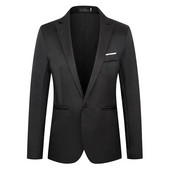 Jachete de costum formal pentru bărbați Uniforme de afaceri Blazer de lucru Topuri Solid Regular Slim Fit Costum de nuntă alb pentru bărbați Sacou blazer