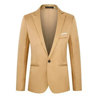 Jachete de costum formal pentru bărbați Uniforme de afaceri Blazer de lucru Topuri Solid Regular Slim Fit Costum de nuntă alb pentru bărbați Sacou blazer