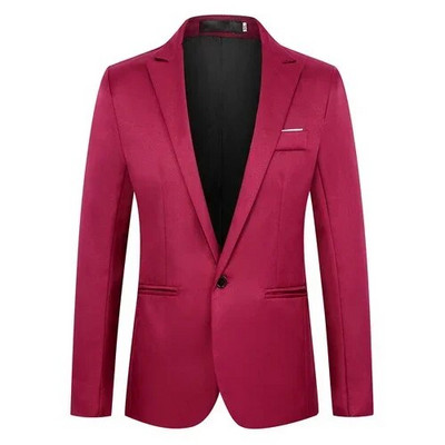 Jachete de costum formal pentru bărbați Uniforme de afaceri Blazer de lucru Topuri Solid Regular Slim Fit Costum de nuntă alb pentru bărbați Sacou blazer