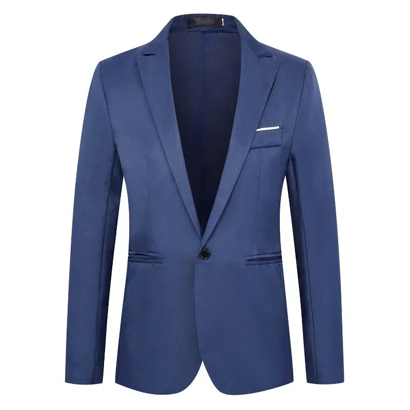 Jachete de costum formal pentru bărbați Uniforme de afaceri Blazer de lucru Topuri Solid Regular Slim Fit Costum de nuntă alb pentru bărbați Sacou blazer