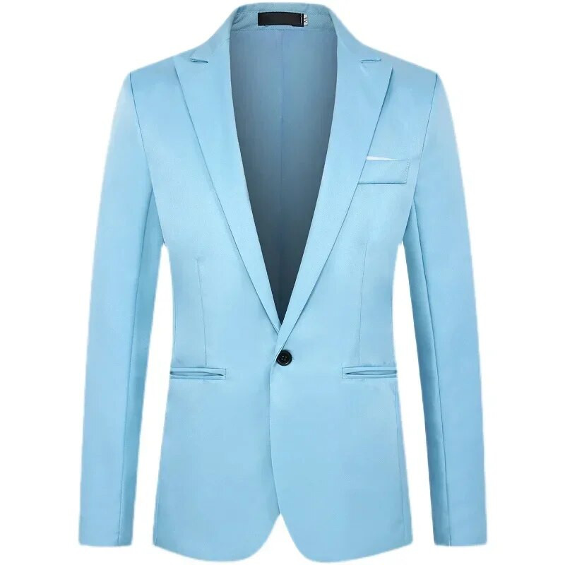 Jachete de costum formal pentru bărbați Uniforme de afaceri Blazer de lucru Topuri Solid Regular Slim Fit Costum de nuntă alb pentru bărbați Sacou blazer