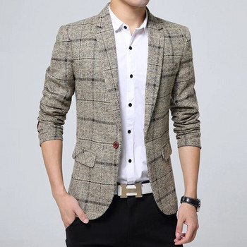 Ανδρικό σακάκι casual κοστούμι κορεατικής έκδοσης slim κοστούμι Dropshipping hot sale top coat επαγγελματικό μακρυμάνικο μπλέιζερ με κουμπί