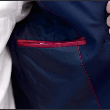 В китайски стил стояща яка с дълъг ръкав Мъжко прилепнало модно сако с едноредна туника Блейзъри Яке 4XL Мъжко облекло