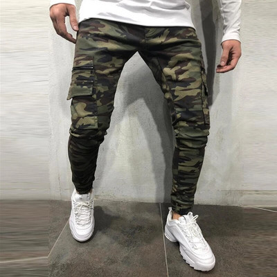 Pantaloni albi pentru bărbați, elastici, rupti, strânși, brodați, pentru bărbați, cu orificiu distrus, denim, de înaltă calitate, pantaloni hip hop pentru bărbați