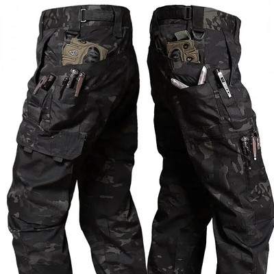 Pantaloni cargo pentru bărbați Pantaloni de lucru cu buzunare multiple Pantaloni tactici casual Îmbrăcăminte de exterior pentru bărbați Pantaloni rezistenți la uzură, drepti, toamnă și iarnă