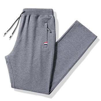 Най-новите мъжки плетени панталони за джогинг с еластична талия Мъжки спортни дълги фитнес спортни панталони Плюс размер 8XL