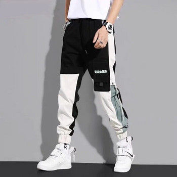 Хип-хоп карго панталони Мъжки улични памучни джоггери Модни спортни панталони Мъжки ежедневни харем панталони Летни хараджуку панталони Мъже Дами