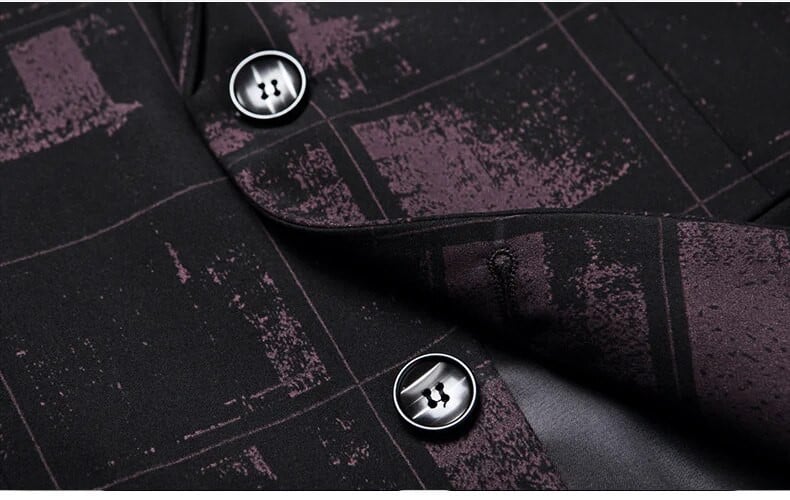 Kórejské módne pánske saká Jar Jeseň Spoločenský Príležitostný Mužský Blazer Slim Single breast Plaid Suit Jacket Osobnosť Suit Muž