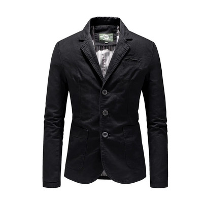 Sacouri noi pentru bărbați, primăvară, toamnă, bumbac pur, solid, casual, elegant, pentru bărbați, îmbrăcăminte vintage, îmbrăcăminte exterioară, jachetă, haină, haină de stradă