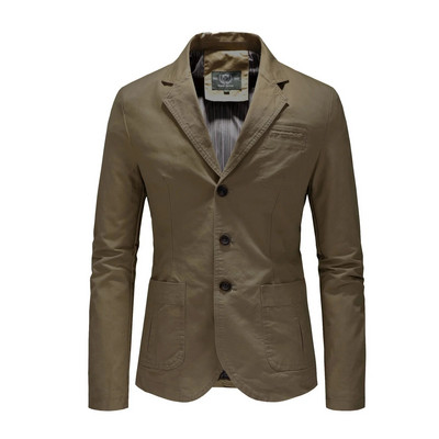 Sacouri noi pentru bărbați, primăvară, toamnă, bumbac pur, solid, casual, elegant, pentru bărbați, îmbrăcăminte vintage, îmbrăcăminte exterioară, jachetă, haină, haină de stradă