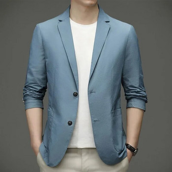 Business Casual Designer Παλτό Ανδρικά Summer Thin Blazers Suit Jackets Νέα Ανδρικά Ανοιξιάτικα Επίσημα Φορέστε Slim Fit Blazer Μπουφάν Μέγεθος 4X