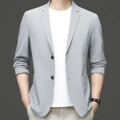Mantouri casual de designer pentru bărbați, vară, blazere subțiri, jachete de costum, îmbrăcăminte formală pentru bărbați, de primăvară, slim fit, jachete, dimensiune 4X