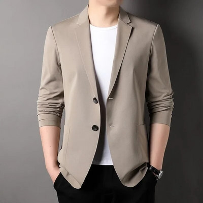 Mantouri casual de designer pentru bărbați, vară, blazere subțiri, jachete de costum, îmbrăcăminte formală pentru bărbați, de primăvară, slim fit, jachete, dimensiune 4X