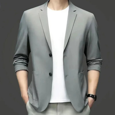 Mantouri casual de designer pentru bărbați, vară, blazere subțiri, jachete de costum, îmbrăcăminte formală pentru bărbați, de primăvară, slim fit, jachete, dimensiune 4X