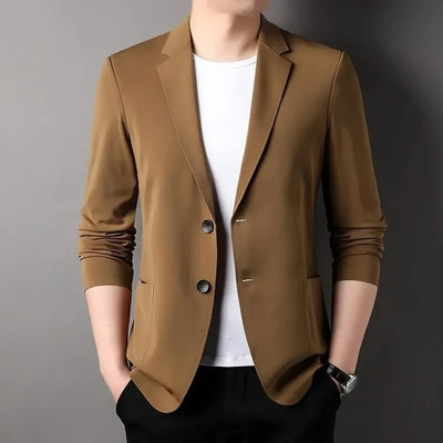 Mantouri casual de designer pentru bărbați, vară, blazere subțiri, jachete de costum, îmbrăcăminte formală pentru bărbați, de primăvară, slim fit, jachete, dimensiune 4X