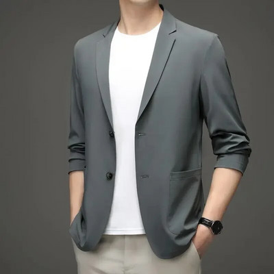 Mantouri casual de designer pentru bărbați, vară, blazere subțiri, jachete de costum, îmbrăcăminte formală pentru bărbați, de primăvară, slim fit, jachete, dimensiune 4X