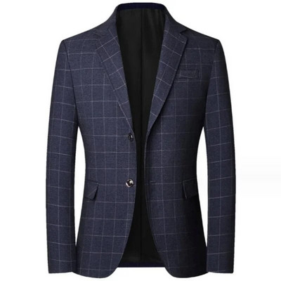 Άνοιξη φθινόπωρο 2024 Ανδρικό casual high-end μόδα casual νεανικό και μεσήλικα ριγέ τζάκετ blazer μεγάλου μεγέθους M-4XL