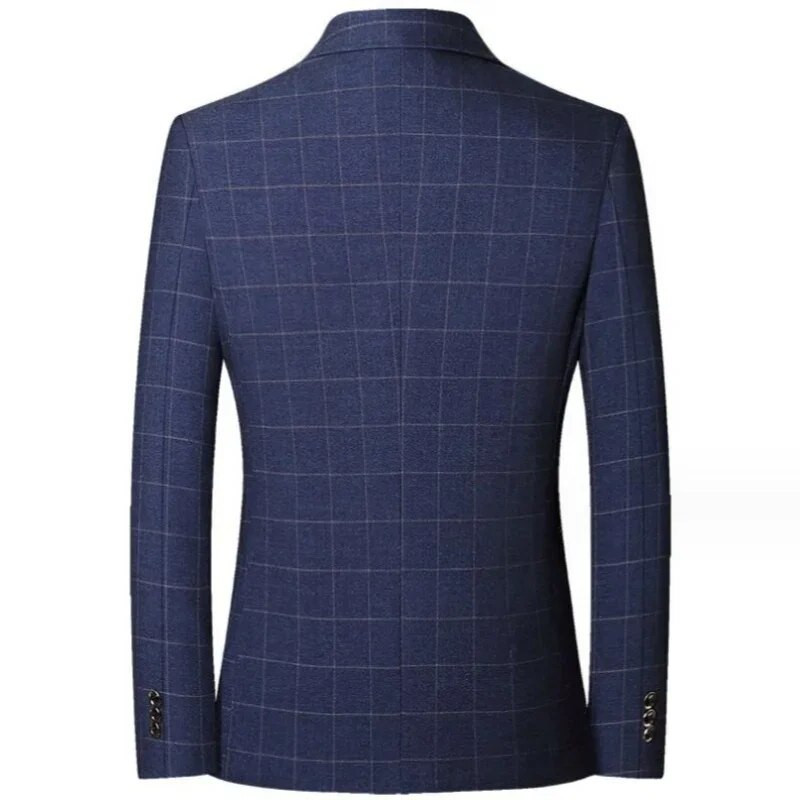 Άνοιξη φθινόπωρο 2024 Ανδρικό casual high-end μόδα casual νεανικό και μεσήλικα ριγέ τζάκετ blazer μεγάλου μεγέθους M-4XL