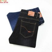 Blugi marimi mari 28-50 pentru bărbați, albaștri și negri, pot alege pantaloni mici din denim stretch Pantaloni casual de afaceri