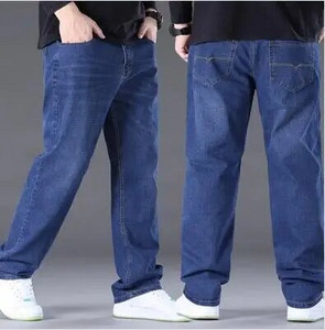 Blugi marimi mari 28-50 pentru bărbați, albaștri și negri, pot alege pantaloni mici din denim stretch Pantaloni casual de afaceri