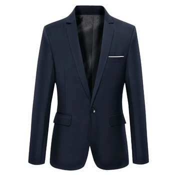Κλασικό ανδρικό σακάκι με μονόλεπτη εφαρμογή Business Casual Blazer Ανδρικά ρούχα Νυφικό σακάκι Blazer Homem