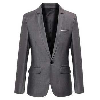 Κλασικό ανδρικό σακάκι με μονόλεπτη εφαρμογή Business Casual Blazer Ανδρικά ρούχα Νυφικό σακάκι Blazer Homem