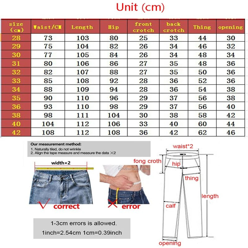 Blugi pentru bărbați gri, slim, drepti, pantaloni lungi, denim, versatili, elastici, îmbrăcăminte ocazională, pantaloni, patru sezoane, mărime mare 40 42