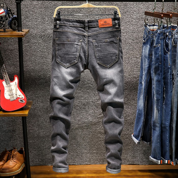Σχεδιαστής μόδας skinny jeans boutique stretch casual ανδρικό τζιν παντελόνι τζόκινγκ ανδρικό casual straight ανδρικό τζιν ποδηλασίας