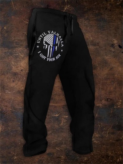 Pantaloni de sport ocazional, de epocă, imprimați 3D, pentru bărbați, cu șnur, talie elastică, pentru îmbrăcăminte sportivă confortabilă, respirabilă