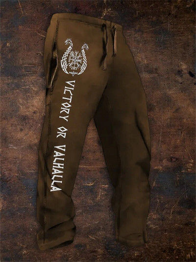 Pantaloni de sport ocazional, de epocă, imprimați 3D, pentru bărbați, cu șnur, talie elastică, pentru îmbrăcăminte sportivă confortabilă, respirabilă