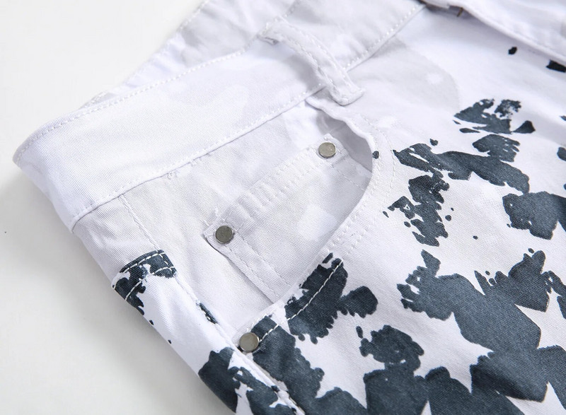 Vyriški džinsai, 2023 m. Laisvi tiesūs džinsai Naujos mados hiphopo jaunimo gatvės džinsinės kelnės Trend Ripped Cargo Kelnės Kasdieninė vyriška gatvės apranga