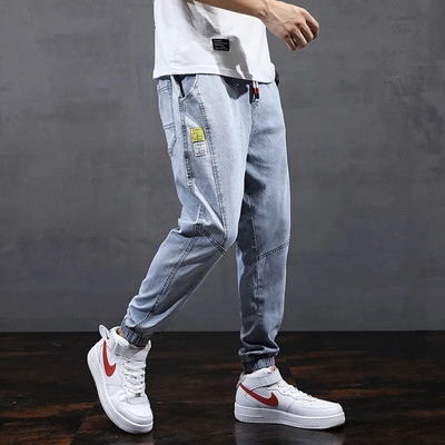 Blugi marimi mari, bărbați, pantaloni de jogging largi, îmbrăcăminte de stradă, blugi harem, pantaloni cargo, pantaloni până la glezne, blugi 7XL