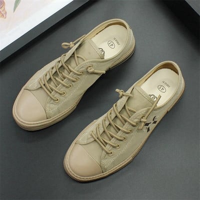 Pánske topánky Big yards v lete 2023, mládežnícka rekreačná obuv, priedušná látková obuv s mäkkou podrážkou, ploché sandále Joker, balík pošta