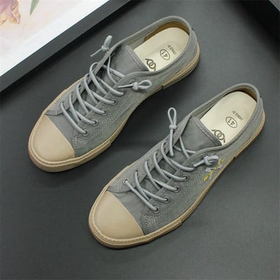 Pánske topánky Big yards v lete 2023, mládežnícka rekreačná obuv, priedušná látková obuv s mäkkou podrážkou, ploché sandále Joker, balík pošta