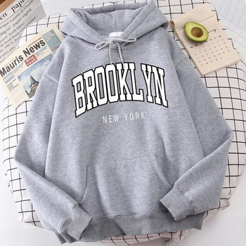 Brooklyn New York Print Mens Hoodies Fashion Quality Clothes Classic Simplicity Анцуг Harajuku All Match Clothes For Men