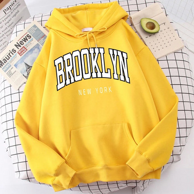 Brooklyn, New York, imprimeu, hanorace pentru bărbați, haine de calitate, haine clasice, simplitate, haine Harajuku, perfecte pentru bărbați