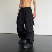 Pantaloni cargo de primăvară, vară, de stradă, pentru bărbați, cu buzunare multiple, Harajuku, ocazional, pantaloni de jogger pentru bărbați, pantaloni largi pentru femei