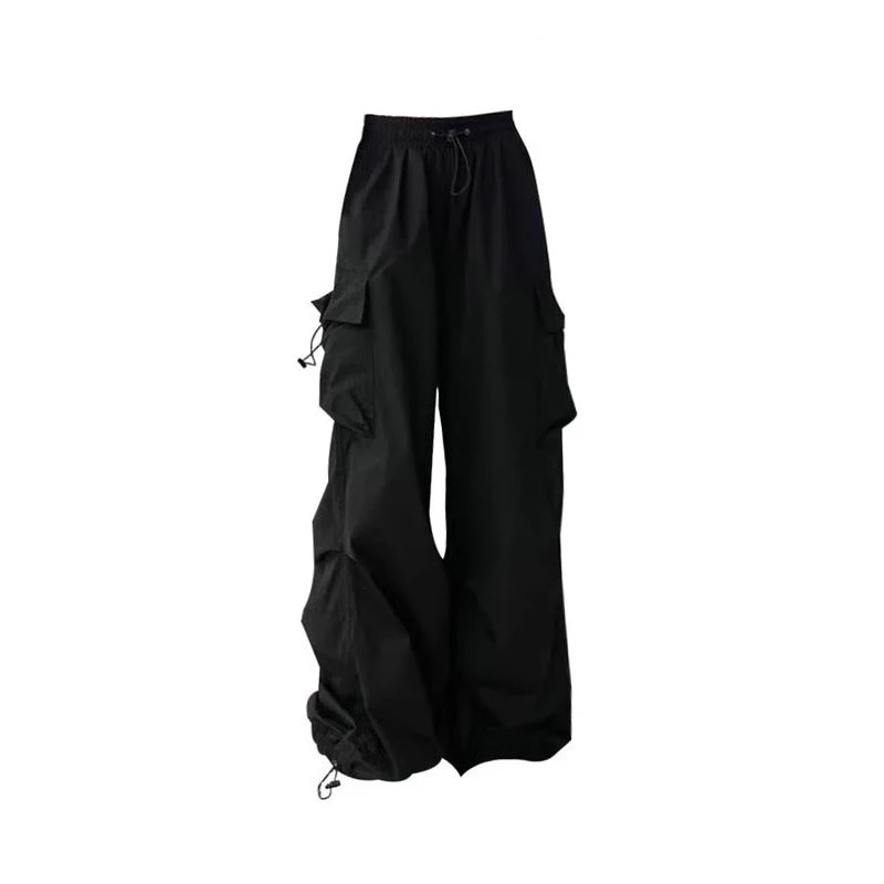 Pantaloni cargo de primăvară, vară, de stradă, pentru bărbați, cu buzunare multiple, Harajuku, ocazional, pantaloni de jogger pentru bărbați, pantaloni largi pentru femei
