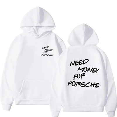 Amuzant Need Money Litere Imprimate Hanorac Design de modă Hanorac Bărbați Femei Polar cupluri supradimensionate Hanorac casual Streetwear
