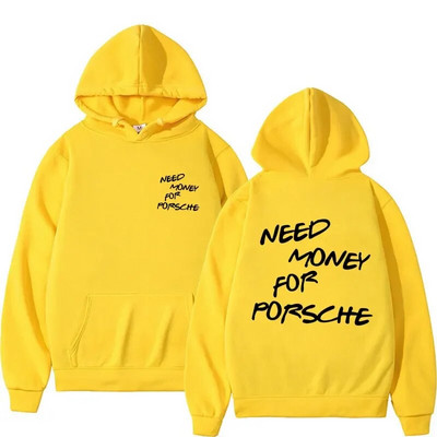 Amuzant Need Money Litere Imprimate Hanorac Design de modă Hanorac Bărbați Femei Polar cupluri supradimensionate Hanorac casual Streetwear