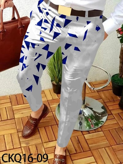 Pánske ležérne nohavice s potlačou, športový vzor, rovné dlhé nohavice, jarná jeseň, streetwear, pánske oblečenie