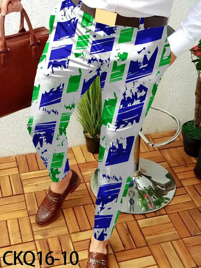 Pánske ležérne nohavice s potlačou, športový vzor, rovné dlhé nohavice, jarná jeseň, streetwear, pánske oblečenie