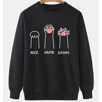 Hanorac pentru bărbați cu imprimeu de pisici cu animale Harajuku, drăguț, largi, cu mâneci lungi, bluze, modă, simple, hanorace, supradimensionate, bărbați, femei, unisex