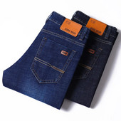 Blugi clasici pentru bărbați Jean Homme Pantalones Hombre Bărbați Spijkerbroek Mannen Soft Black Biker Masculino Denim Salopete Bărbați Pantaloni