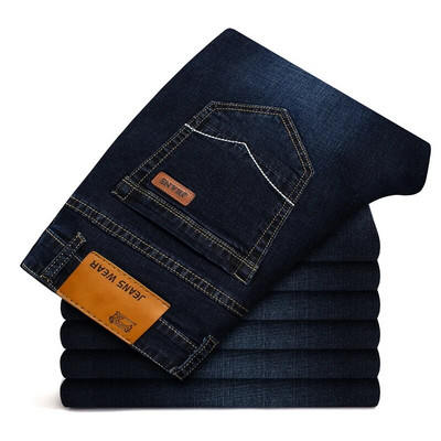 Blugi clasici pentru bărbați Jean Homme Pantalones Hombre Bărbați Spijkerbroek Mannen Soft Black Biker Masculino Denim Salopete Bărbați Pantaloni