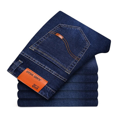 Blugi clasici pentru bărbați Jean Homme Pantalones Hombre Bărbați Spijkerbroek Mannen Soft Black Biker Masculino Denim Salopete Bărbați Pantaloni