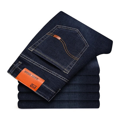 Blugi clasici pentru bărbați Jean Homme Pantalones Hombre Bărbați Spijkerbroek Mannen Soft Black Biker Masculino Denim Salopete Bărbați Pantaloni