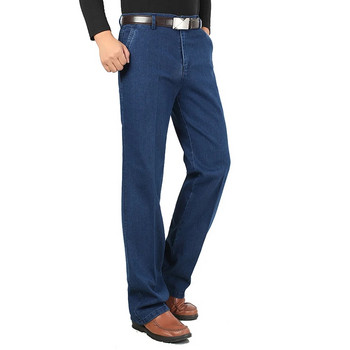 2021 Нови разтегливи, прилепнали мъжки дънки Дизайнерски висококачествени класически дънкови панталони Летни широки дънки Мъжка мода Еластичност WFY12