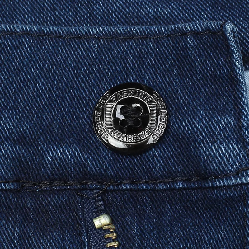 Pánske džínsy slim fit strihu z roku 2021, nové, kvalitné, klasické džínsové nohavice, letné, vrecovité, pánske, módne, elastické, WFY12